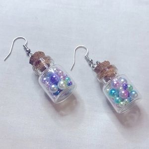 Bubble 🫧 Mermaid Unicorn pearls Jar 🧜🏻‍♀️ Earrings 🦄3 for $15 /4 for $20🦄